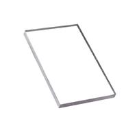 Planche en plastique 1 panneau en PVC transparent, feuille de plastique rigide, plaque rectangulaire, feuilles polycarbonate transparentes, minces et rigides(6MMX300X300MM)