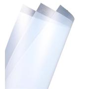 Planche en plastique Lot de 8 plaques en plastique PP translucide givré, feuille fine, panneau occultant, joints(300x400x0.3mm)