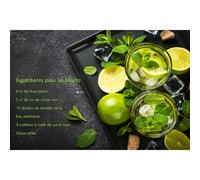 Planche en verre Mojito 40 x 30 cm Pradel Excellence
