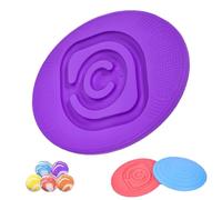 Planche Equilibre Enfant Plastique, Sensory Training Home Toy avec Cinq Balles pour DéVelopper la Patience et la Concentration des Enfants Sensory Training Toy