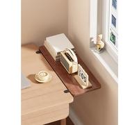 Planche extensible polyvalente pour bureau - Solution d'élargissement de l'espace de travail et remplissage des bords d'étagère - Marron - 60 x 20 x 1,2 cm - Idéal pour les bureaux d'ordinateur
