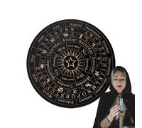 Planche fantôme Divination - Planche décorative en bois avec lettres et aiguilles pour messages - Décorations fantômes et jeu de plateau fantômes pour fêtes à thème et rassemblements
