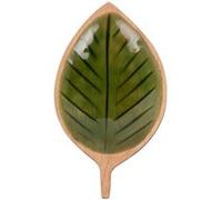 Planche feuille Tropical 20x11,5 cm - Table Passion - Marron - Bois Marron G