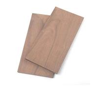 Planche fine en bois de noyer noir d'Amérique du Nord faite à la main en bois massif mince en bois poli (15 x 20 cm - 1 pièce, 8 mm)