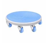 Planche Glissante avec Roulettes, Bleu, Bleu - Disque Coulissant À Six Roues Avec Tapis Rond Offert