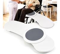 Planche Glisse Transfert, 90Cm Pour Utilisateurs Fauteuil 360° Capacité | Roulant Transfert Lit Fauteuil Aide à L'entrée Dans Baignoire Dotée D'un Disque Pivotant à Seniors Lit Voiture Toilettes