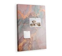 Planche horizontale en liège naturel | tableau mural bureau école maison | épingler notes photos projets idées tâches et rappels - 40x60 - coloré - Pierre de marbre