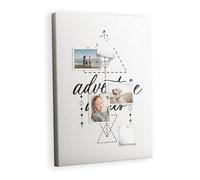 Planche horizontale en liège naturel | tableau mural bureau école maison | épingler notes photos projets idées tâches et rappels - 70x100 - en bois - L'heure est à l'aventure