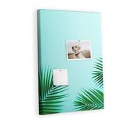 Planche horizontale en liège | tableau mural bureau école maison home office | organisation tâches projets photos notes et idées créatives - 40x60 - coloré - Feuilles abstraites