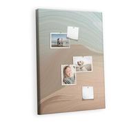 Planche horizontale en liège | tableau mural bureau école maison home office | organisation tâches projets photos notes et idées créatives - 70x100 - métallique - Mélange de couleurs