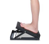 Planche Inclinée Musculation Mollets Réglable 6 Niveaux Châssis en Fer Robuste Support 150kg Appareil Étirement Jambes Fitness à Domicile Plateau Antidérapant EVA Stretching