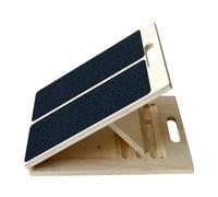 Planche Inclinée pour étirement des Mollets, Planche Réglable en Bois pour Mollets pour Squats, étirements des Jambes, des Genoux, des Talons et des C