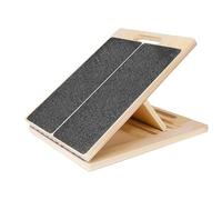 Planche inclinée pour étirement du mollet - Bois 39,37 x 33,78 cm | Planche d'inclinaison portable | Équipement d'exercice d'étirement réglable pour mollet, cheville, genou, jambe, pied à domicile