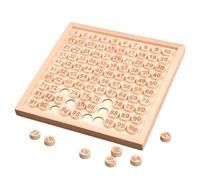 Planche - Jouet Éducatif en Bois 23,7 Cm | 1-100 Tableau d'apprentissage des Mathématiques | Jouet D'éveil Mathématique De La Petite Enfance pour Enseigner Les Compétences De Comptage Et D'arit