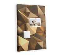 Planche liège horizontale | tableau mural bureau home office école maison | surface large pour notes photos projets idées et rappels - 40x60 - coloré - 3D abstraite