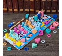 Planche Logarithmique Multifonction Montessori, Jouets Éducatifs De Pêche, Apprentissage Précoce, En Bois, Maths, Cadeaux Pour Enfants, Nouvelle Collection 2020