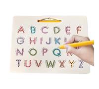 Planche Magnétique à Tracer,Lettres Magnétiques Double Face | Jeu d'Écriture pour Maison Crèche École