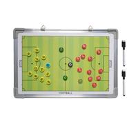 Planche magnétique de football effaçable avec 2 marqueurs | Tableau blanc magnétique, outil d'entraînement pour les activités de football pour arbitre d'entraînement d'équipe