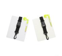 Planche Mémo Plongée Scuba Design Compact Léger | Matériau ABS haute résistance, idéal conditions difficiles, fixation boucle pratique, usage professionnel(1Pcs-B-noctilucous)