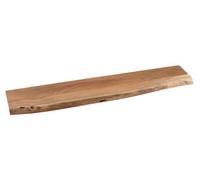 Planche murale bois acacia naturel Kheira L 115 cm