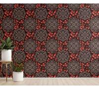 Planche Murale Cuisine Retro Foret Style Impermeable Etanche Lavable | Planche murale robuste, anti-rayures et durable. Format : 45x500 cm. Ambiance Retro et Foret pour Cuisine, Impermeable.