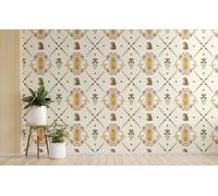 Planche Murale Cuisine Retro Style Oriental Impermeable Salle de 45x200cm | Decor mural anti-UV, couleurs qui ne deteignent pas. Motif Retro et Style, Impermeable, ideal pour Cuisine.
