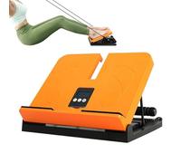 Planche oblique extensible pour mollet - 6 niveaux réglables de 30 cm - Cale portable avec minuterie et corde de traction - Planche d'étirement de squat antidérapante pour la maison, la salle de sport