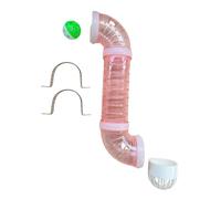 AWHAO Planche occupée bricolage Partie sensorielle Accessoires Pipe de tuyau de bricolage, Rose