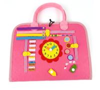 Planche occupée pour tout-petits, livre occupé Montessori-jouet sensoriel multifonctionnel d'apprentissage précoce pour les enfants
