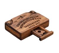 Planche Oui-ja Miniature avec Tiroir, Planche À ESP-rit Parlante en Bois, Décorations d'halloween, Jeu De Société Oui-ja Alphabet pour Amis La Famille, Chasse Aux Esprits