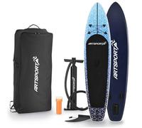 Planche Paddle Gonflable Deep Ocean Adulte avec Sac, Pompe, Pagaie et Accessoires