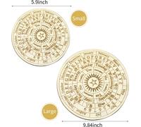 Planche pendulaire en bois en forme d'étoile, baguette de sourcier, divination, ronde, message métaphysique, sorcellerie, autel wiccan, besoins des débutants