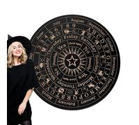 Planche pendulaire pour divination et oracle - Planche décorative en bois avec lettres et aiguilles pour les messages - Jeu de société Spirit décoratif pour débutants