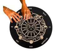 Planche pendulaire pour divination, planche décorative en bois avec lettres et aiguilles pour messages - Aide à la décision - Jeu de société de divination pour débutants, famille et amis
