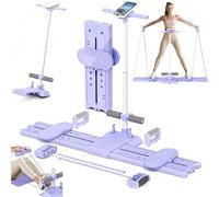 Planche Pilates Reformer, 6 en 1 Appareil Musculation du Plancher Pelvien Planche D'entraînement avec Bandes Résistance Support Téléphone Appareil Musculation Abdominaux Ensemble Pilates Reformer