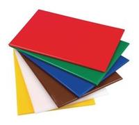 Planche polyéthylène 45 x 30 cm jaune haute densité Hygiplas Transparent