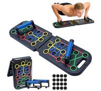 Planche Pompe Pliable 24 en 1 Portable - Support de Pompes avec Poignées pour Entraînement Fitness, Musculation Pectoraux Hommes Femmes + Brûle-Graisses