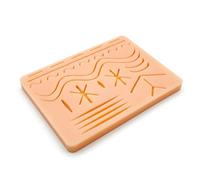 Planche pratique suture plaie silicone sensation réaliste réutilisable plusieurs types, kit de suture, kit de suture etudiant medecine, strips sutures adhésives