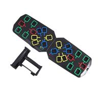 Planche push-up multi-usages avec code couleur avec poignées pour poitrine, bras, dos, épaules | Planche de fitness pliable pour la musculation, équipement ménager pour hommes dans le gymnase