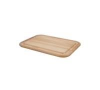 Planche rectangle avec rigole 37x25 cm en hêtre - Woodware - Marron - Bois
