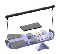 Planche Reformer Pilates,Équipement De Fitness 5 en 1,Planche Abdominale Portable - pour Femmes Hommes Adultes Débutants Athlètes À Domicile Passionnés De Fitness Pratiquants De