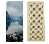 Planche Sadhu pour yoga et méditation avec impression de haute qualité et affirmation « Find your balance ». Pas de clous 10 mm