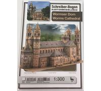 Planche Schreiber Maquette en carton de la cathédrale de Worms