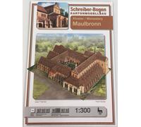 Planche Schreiber Maquette en carton du monastère de Maulbronn