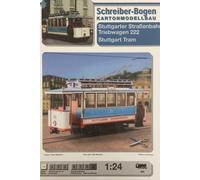 Planche Schreiber Maquette en carton du tramway de Stuttgart