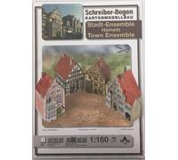 Planche Schreiber Maquette en carton Ensemble urbain de Hamelin N