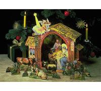 Planche Schreiber Maquette en carton Grande crèche de Noël