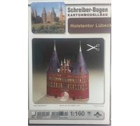 Planche Schreiber Maquette en carton Holstentor Lübeck N