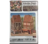 Planche Schreiber Maquette en carton Nous construisons une vieille ville ! Set 3 HO