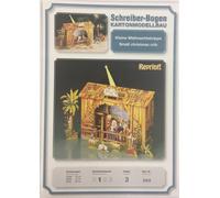 Planche Schreiber Maquette en carton Petite crèche de Noël